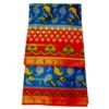 Blue Cotton Saree Unfolded1