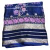 Blue Silk Saree For Women Folded