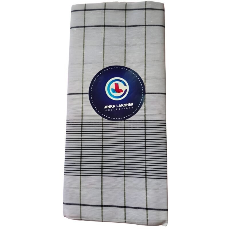 Checks Cotton Blend Lungi 2.25 Meters Unstitched Design 2
