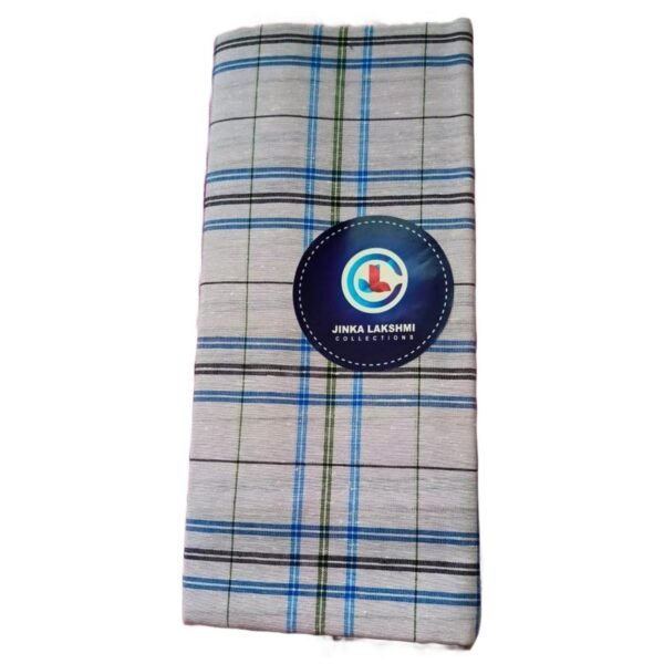 Checks Cotton Blend Lungi 2.25 Meters Unstitched Design 5
