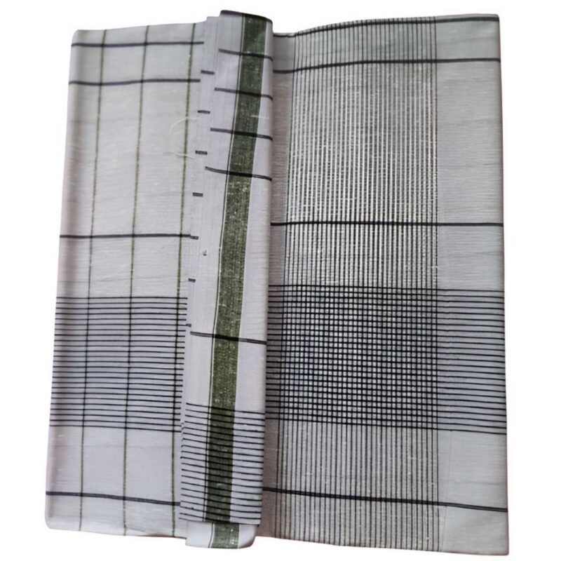 Checks Cotton Blend Lungi 2.25 Meters Unstitched Unfolded