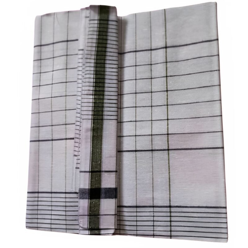 Checks Cotton Blend Lungi 2.25 Meters Unstitched Unfolded