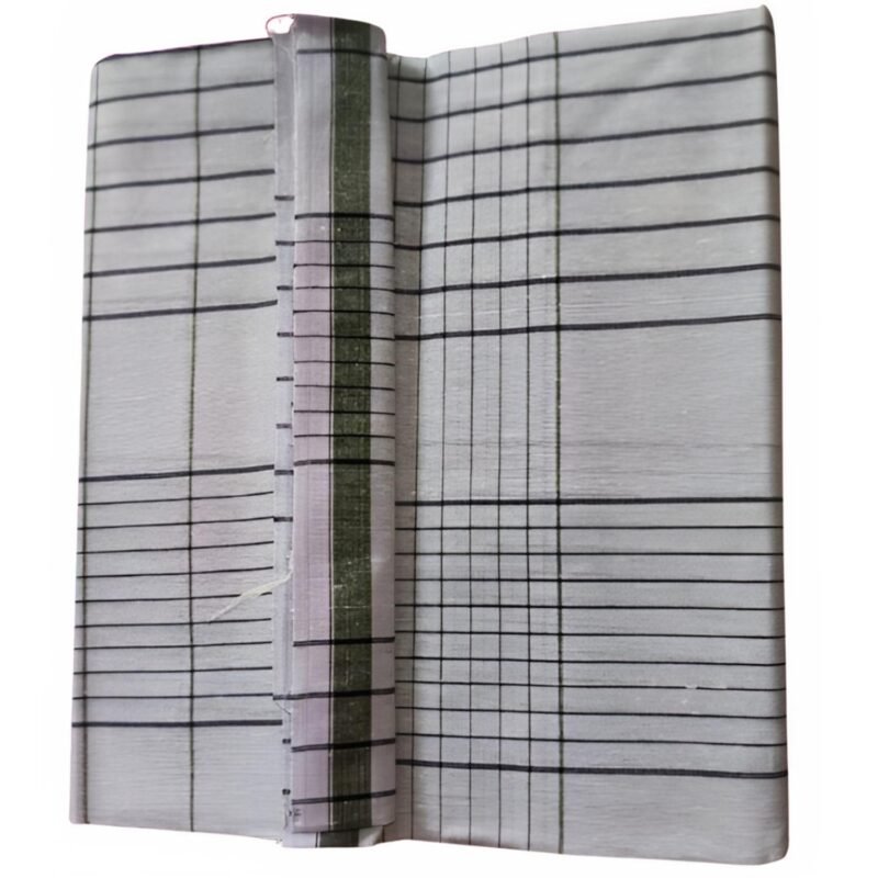 Checks Cotton Blend Lungi 2.25 Meters Unstitched Unfolded