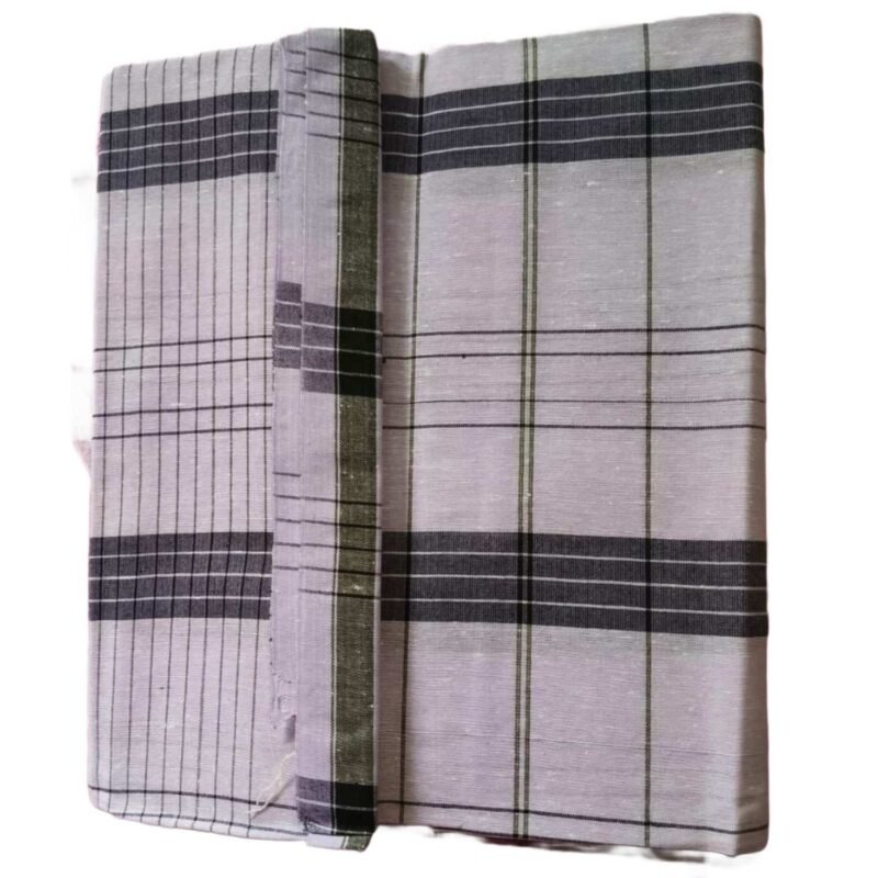 Checks Cotton Blend Lungi 2.25 Meters Unstitched Unfolded