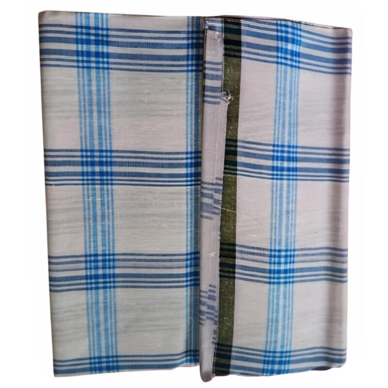 Checks Cotton Blend Lungi 2.25 Meters Unstitched Unfolded