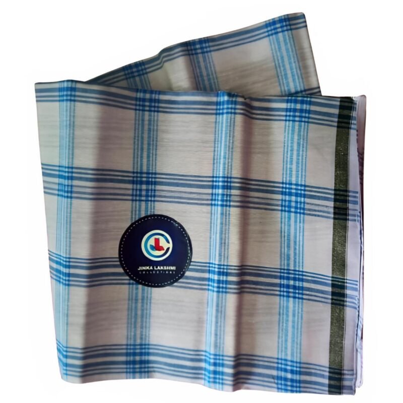 Checks Cotton Blend Lungi 2.25 Meters Unstitched Unfolded1