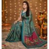 Chiffon Silk Saree With Blouse For Women Model 3 Lifestyle