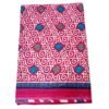 Pink Cotton Saree Folded