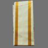 Cream Gold Cotton Silk Gamcha Angavastram Folded