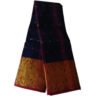 Dark Blue Cotton Saree Unfolded