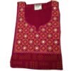 Embroidered Cotton Nighty For Women Folded