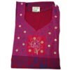 Embroidered Cotton Nighty For Women Folded