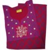 Embroidered Cotton Nighty For Women Unfolded