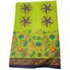 Green Cotton Saree Folded