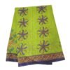 Green Cotton Saree Unfolded