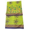 Green Cotton Saree Unfolded1