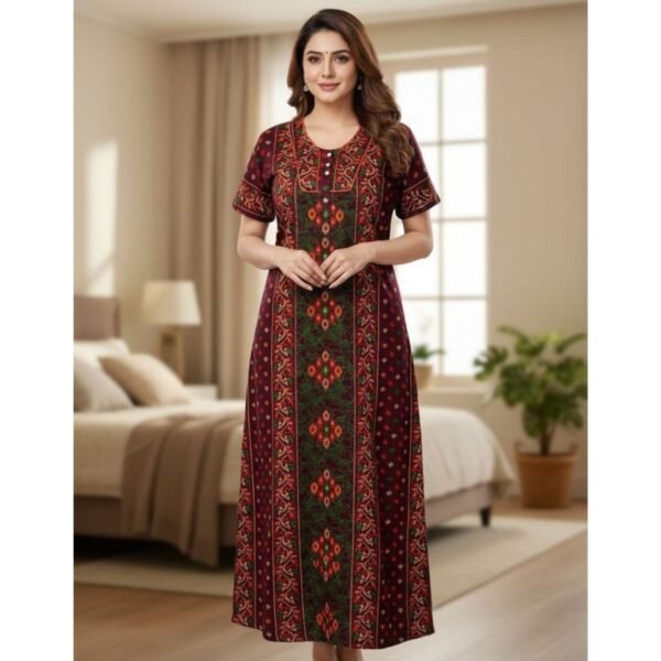 Jaipuri Cotton Nighty For Women Model 3 Lifestyle