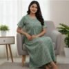 Jyothika Cotton Nighty With Pocket For Women Model 2 Lifestyle