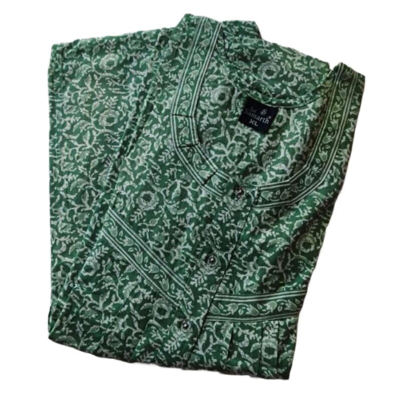 Jyothika Cotton Nighty With Pocket For Women Model 2 Unfolded