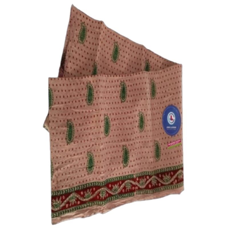Kalamkari Cotton Lungi 2 Meters Unstitched Design 15 Unfolded1