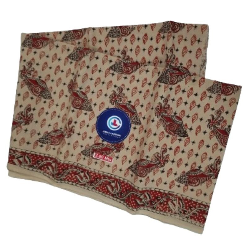 Kalamkari Cotton Lungi 2 Meters Unstitched Design 20 Unfolded1