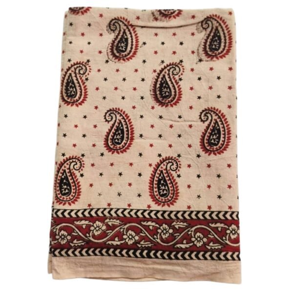Kalamkari Cotton Lungi 2.25 Meters Unstitched Design 11 Folded