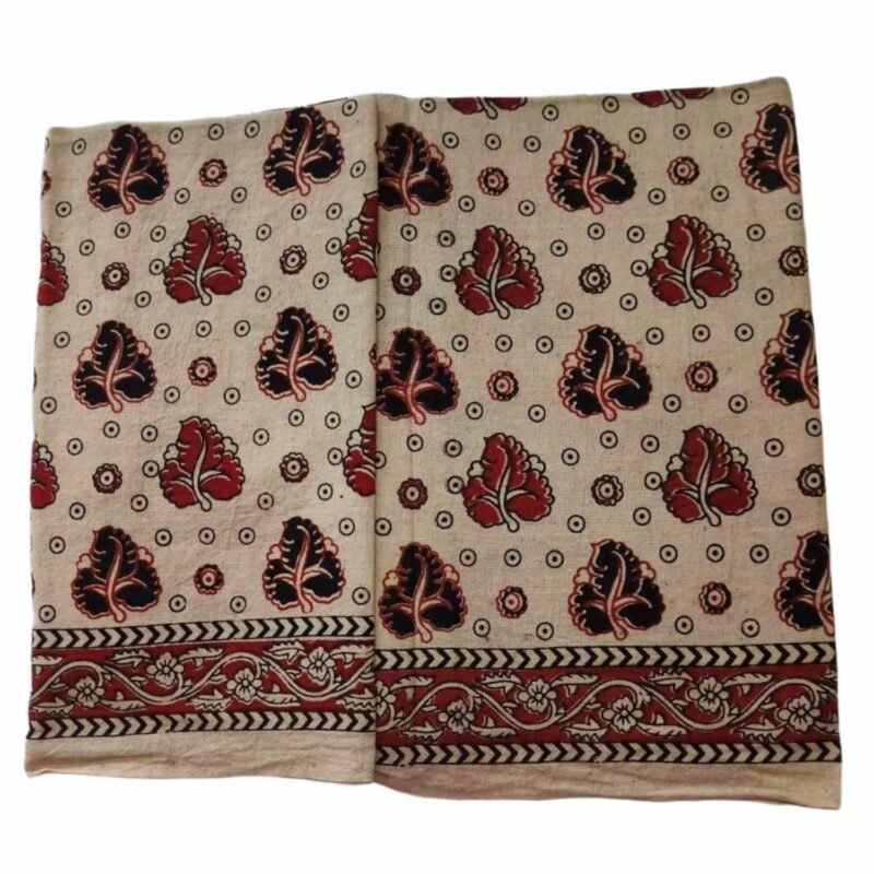 Kalamkari Cotton Lungi 2 Meters Unstitched Unfolded