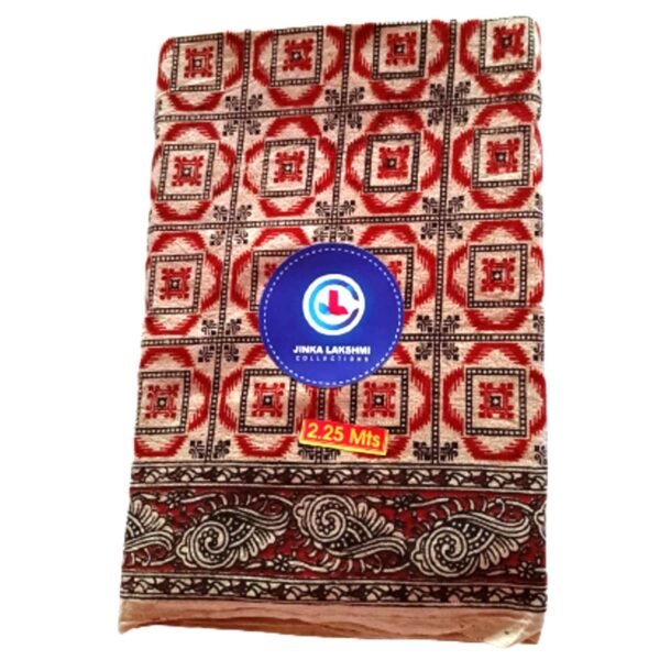 Kalamkari Cotton Lungi 2.25 Meters Unstitched Design 1