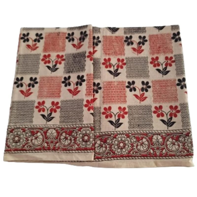 Kalamkari Cotton Lungi 2.25 Meters Unstitched Unfolded