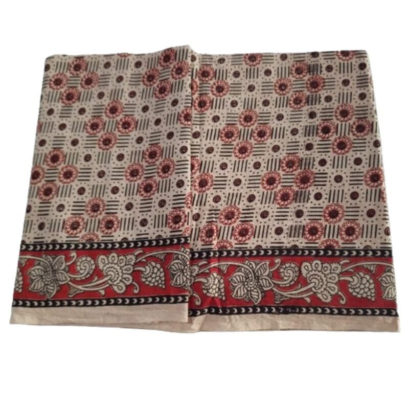 Kalamkari Cotton Lungi 2.25 Meters Unstitched Unfolded