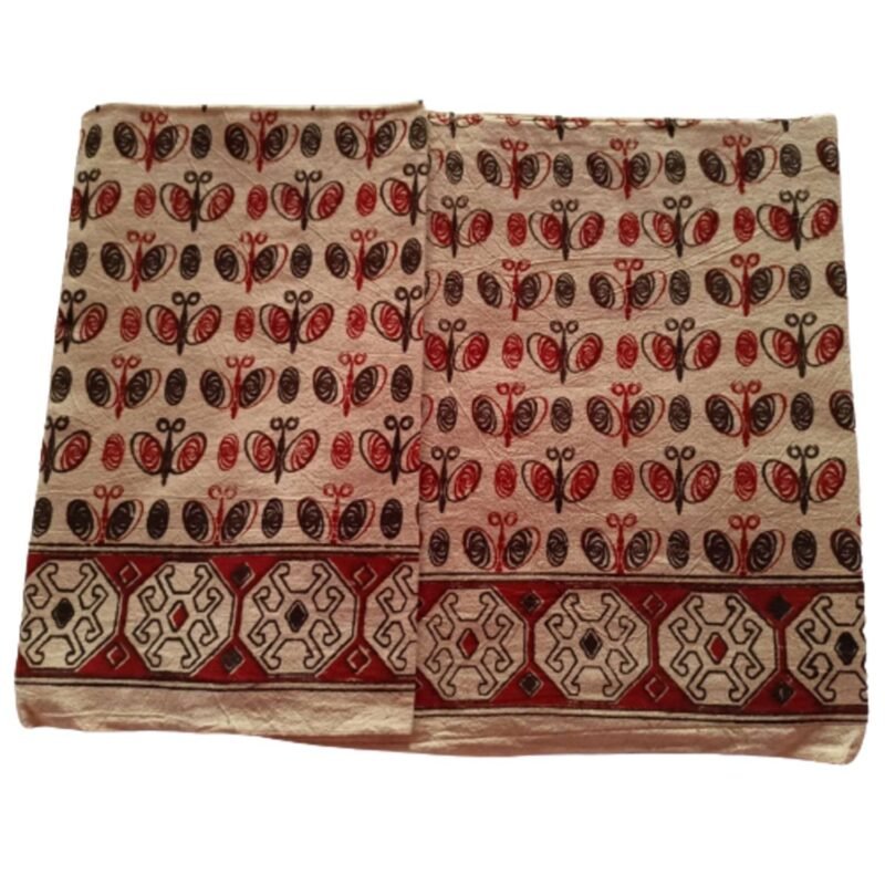 Kalamkari Cotton Lungi 2.25 Meters Unstitched Unfolded