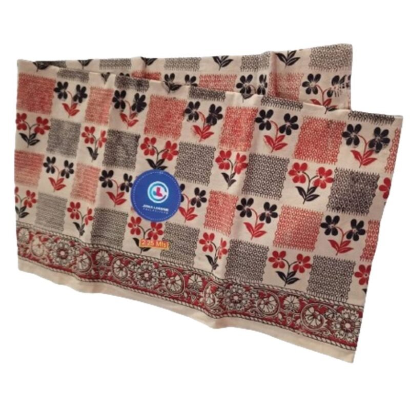 Kalamkari Cotton Lungi 2.25 Meters Unstitched Unfolded1