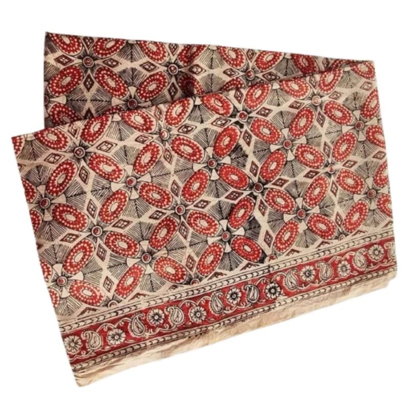 Kalamkari Cotton Lungi 2.25 Meters Unfolded1