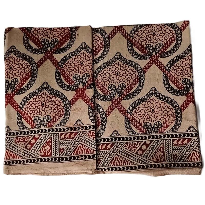 Kalamkari Cotton Lungi Unstitched Unfolded