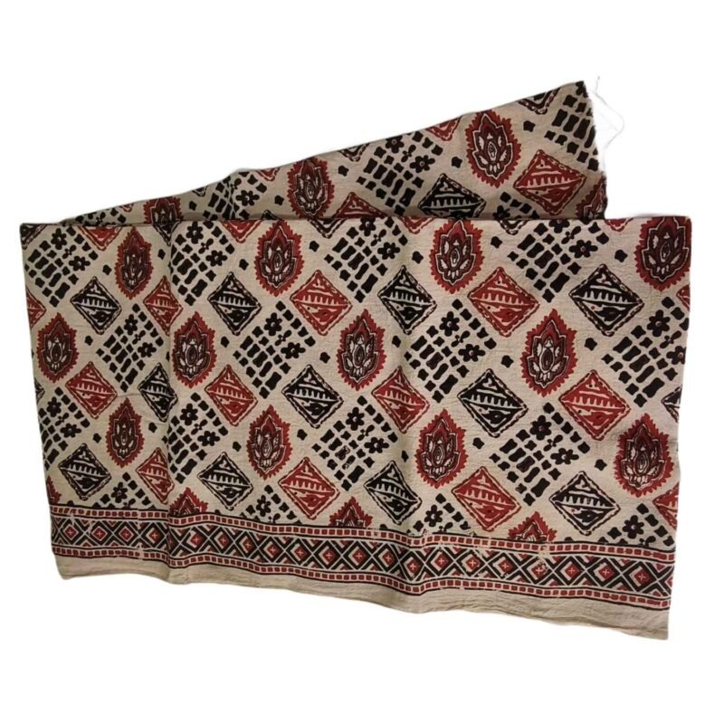 Kalamkari Cotton Lungi Unstitched Unfolded1