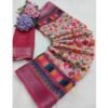 Linen Silk Saree Unfolded1