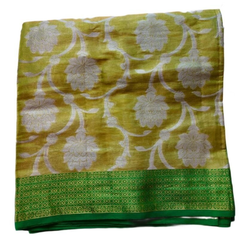 Light Green Silk Saree Folded