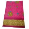 Pink Cotton Saree Folded