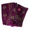 Purple Cotton Nighty Unfolded
