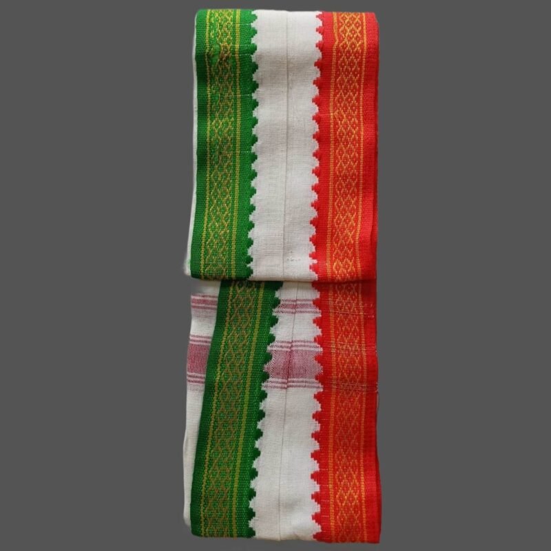 White Cotton Gamcha Unfolded1