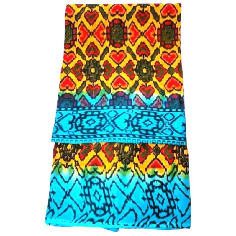 Yellow Cotton Saree Unfolded1