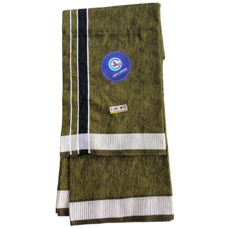 Mens Color Cotton Lungi 2 Meters with Border Unstitched Unfolded