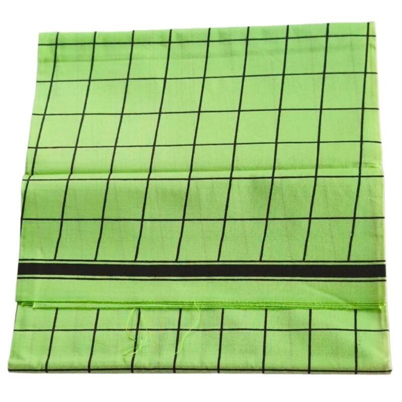Color Checks Cotton Lungi 2 Meters Unfolded