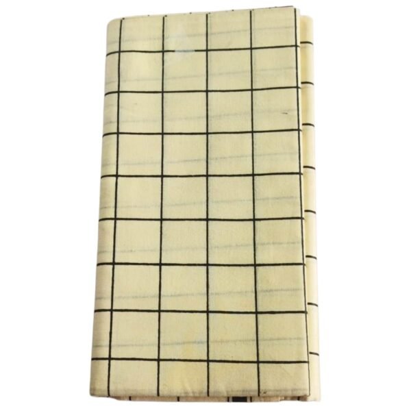 Color Checks Cotton Lungi 2 Meters Unstitched with Border Folded
