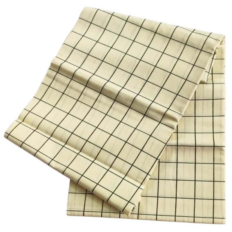 Color Checks Cotton Lungi 2 Meters Unstitched with Border Unfolded1
