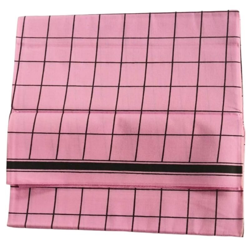 Color Cotton Checks Lungi 2 Meters Unfolded