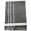 Color Cotton Mens Lungi 2 Meters with Border Unstitched Unfolded