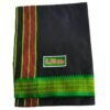 Black Cotton Lungi 2.25 Meters Unstitched Folded