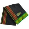 Black Cotton Lungi 2.25 Meters Unstitched Unfolded1