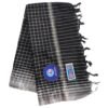 Black Soft Cotton Long Bath Towel 36x72 Unfolded